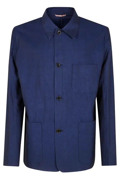 PAUL SMITH SLUB-TEXTURED WORK JACKET