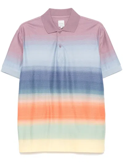 PAUL SMITH SMITH-STRIPE POLO SHIRT