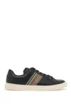 Paul Smith Black Leather Hansen Sneakers In Black