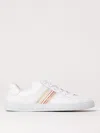 Paul Smith Hansen Sneakers With Multicolor Stripe Detail In White