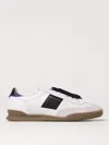 Paul Smith Panel Contrast Sneaker With Branded Heel In White