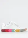Paul Smith Lapin Stripe-detail Leather Sneakers In Weiss