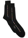 Paul Smith Men Printed Socks - 3 Pack In Black