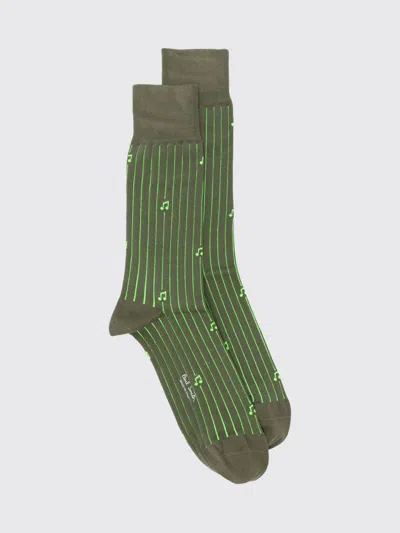 Paul Smith Socks Men Color Kaki In Green