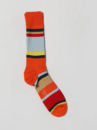 Paul Smith Socks Men Color Orange In Multi