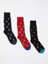 Paul Smith 3-pack Socks Bicycle Pattern In Bunt