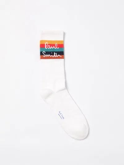 Paul Smith Guernsey Cotton-blend Socks In White