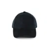 Paul Smith Soft Cotton Blend Cap With Textured Corduroy Finish In Black