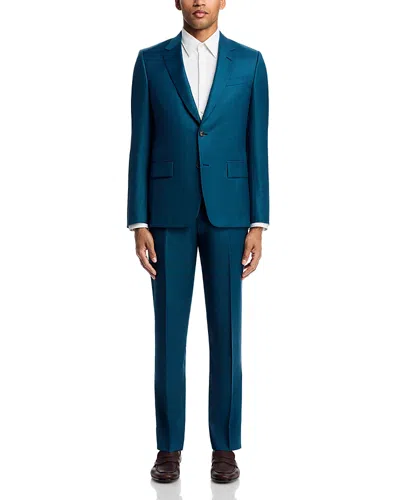 Paul Smith Soho Canvas Sharkskin Extra Slim Fit Suit In Blue