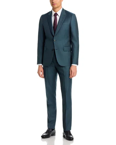 Paul Smith Soho Canvas Sharkskin Extra Slim Fit Suit In Green