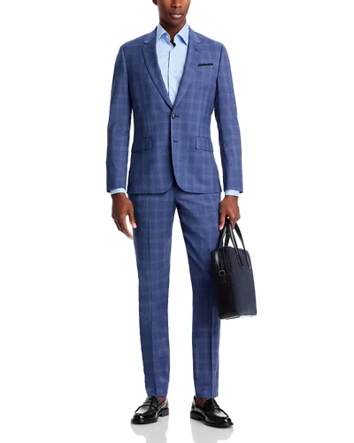Paul Smith Soho Plaid Extra Slim Fit Suit In Blue/tan