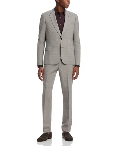Paul Smith Soho Tonal Plaid Extra Slim Fit Suit In Grey/ Beige