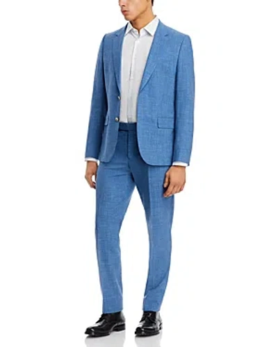 Paul Smith Soho Wool & Linen Slub Weave Extra Slim Fit Suit In Blue