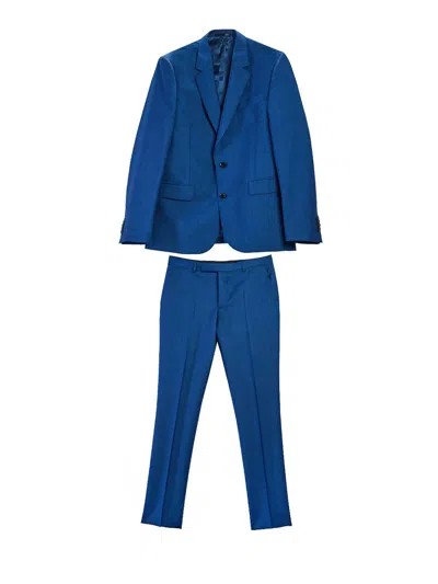 Paul Smith Soho Wool And Mohair Suit In Blue