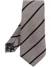 Paul Smith Men's Men Tie 8cm Spaced Stripes In Grey