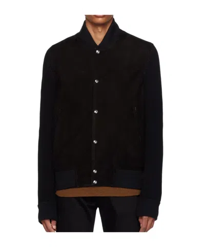 Paul Smith Splice Stand-neck Casual Jacket In Black
