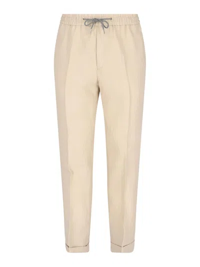 PAUL SMITH SPORTS TROUSERS IN LINEN