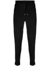 Paul Smith Signature Stripe-trim Cotton Track Pants In ブラック