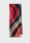 Paul Smith 'spray Swirl' Silk Scarf Multicolour In Multicolour