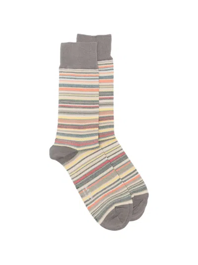 Paul Smith Spring Signature Socks In Gray