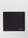 Paul Smith Signature Stripe Balloon Leather Wallet In Black