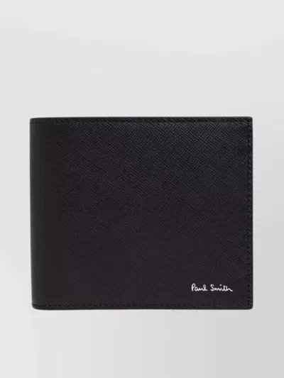 PAUL SMITH STAMPED LOGO LEATHER WALLET