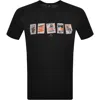 Paul Smith Stamps T Shirt Black In Black