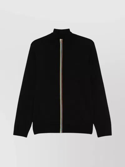 PAUL SMITH STAND-UP COLLAR LONG SLEEVES CARDIGAN