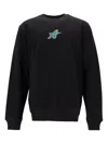 Paul Smith Regular Fit Graphic Sweatshirt With Ribbed Cuffs In Black