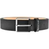 Paul Smith Stitch Leather Belt Black In Black