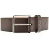 Paul Smith Stitch Leather Belt Brown In Brown