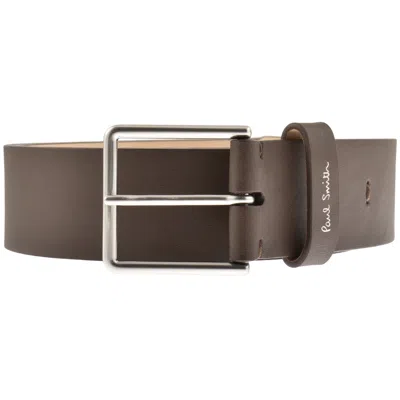 Paul Smith Stitch Leather Belt Brown