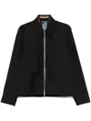 Paul Smith Black Embossed Jacket In Black