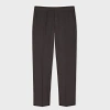 Paul Smith Straight-fit Charcoal Wool Trousers Grey In Grey