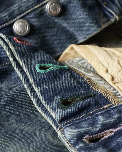 Paul Smith Straight-fit 'little Beasts' Embroidered Jeans Blue
