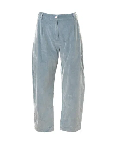 Paul Smith Straight-leg Cotton Trousers With Belt Loops In Blue