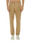 Paul Smith Straight Leg Pants In Nude