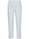 Paul Smith Mid-rise Tapered Trousers In Clear Blue