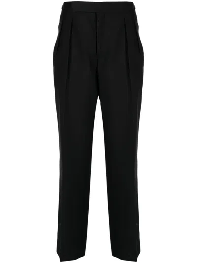Paul Smith Straight-leg Wool Trousers In Black