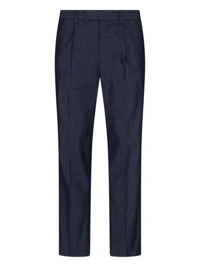 Paul Smith Straight Pants In Blue