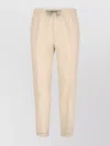 Paul Smith Straight Trousers With Elastic Waistband And Cuffed Hem