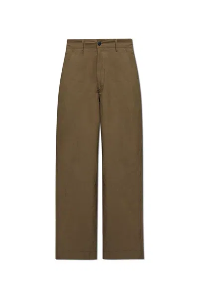Paul Smith Buttoned Trousers In Green