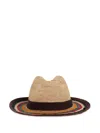 Paul Smith Straw Sun Hat In Brown