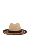 Paul Smith Straw Sun Hat In Neutrals