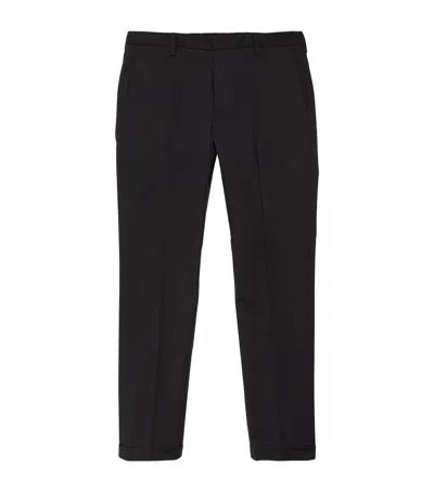 Paul Smith Slim-fit Black Cotton-stretch Chinos