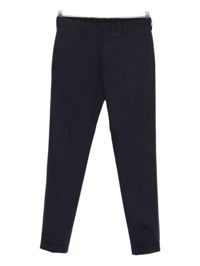 Paul Smith Stretch-cotton Trousers In Blue