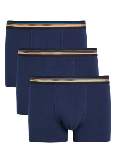 Paul Smith Stretch-cotton Trunks In Blue