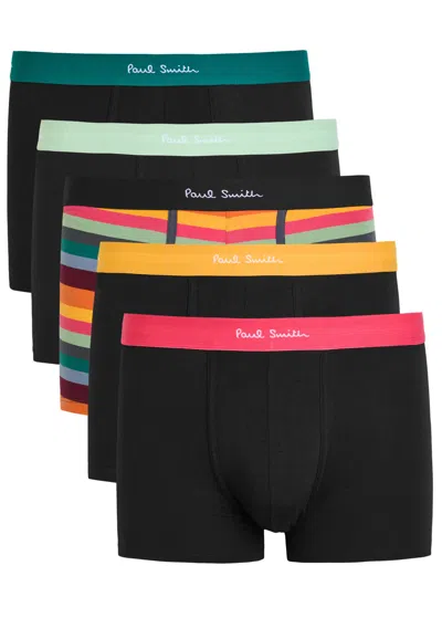 Paul Smith Stretch-cotton Trunks In Black