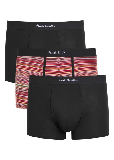 Paul Smith Stretch-cotton Trunks In Black