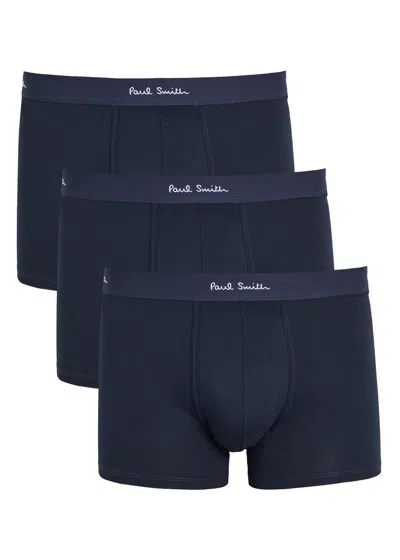 Paul Smith Stretch-cotton Trunks In Blue